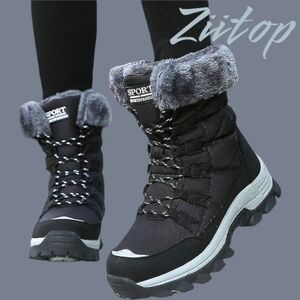 Ziitop High  top Cotton Outdoor Winter Shoe Size 8
